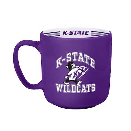 Logo Brands Kansas State 15oz Stripe Mug 158-C15SM
